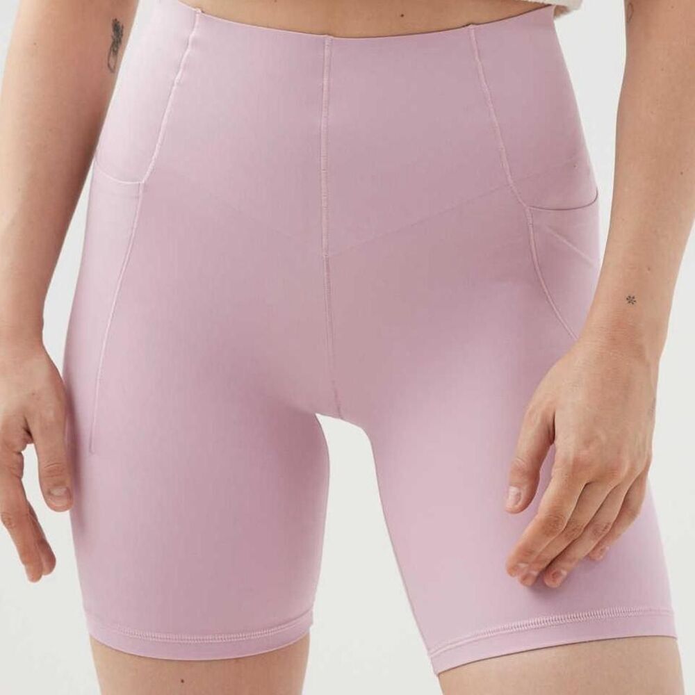 OFFLINE By Aerie Real Me XTRA Hold Up! Pocket 7" Bike Short - Pink - size S